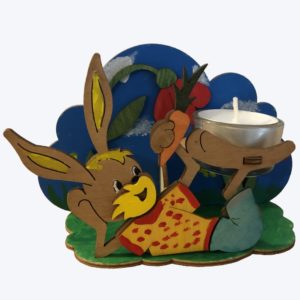 Teelicht Osterhase liegend