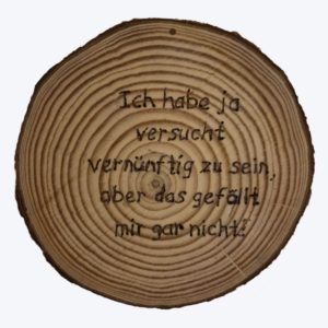 Ich habe ja versucht...