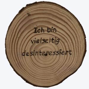 Ich bin vielseitig...