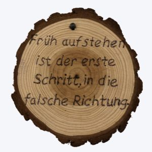 Früh aufstehen...