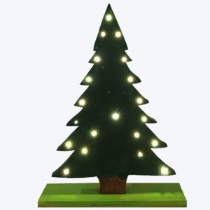 Weihnachtsbaum aus Kiefer mit 20 LEDs, ca. 25 cm hoch