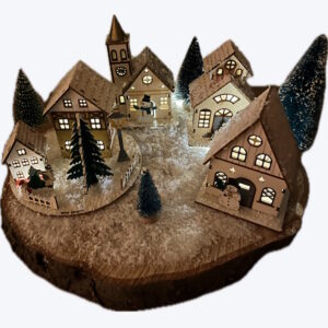 Winterlandschaft, 33 cm, beschneit